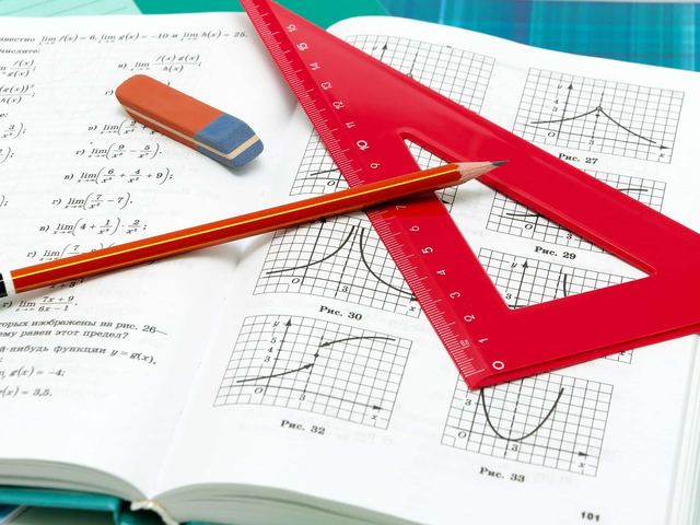 A finished workbook in use in the classroom
